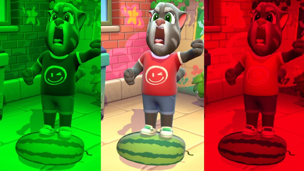 TALKING TOM CAT NEW 🥳 Funny Colors Movement 2025