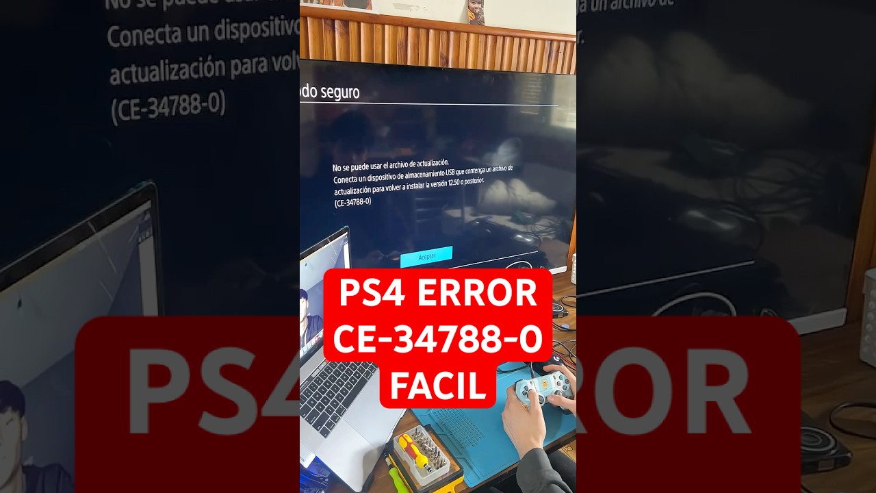 ps4 con los puertos usb da&ntilde;ados? error CE-34788-0  #playstation  #tecnologia