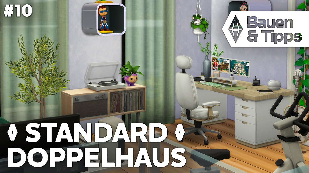 Hobby Dachboden 🏠🏠 Doppelhaus in Die Sims 4 bauen 💚 Let's Build #10 (deutsch)