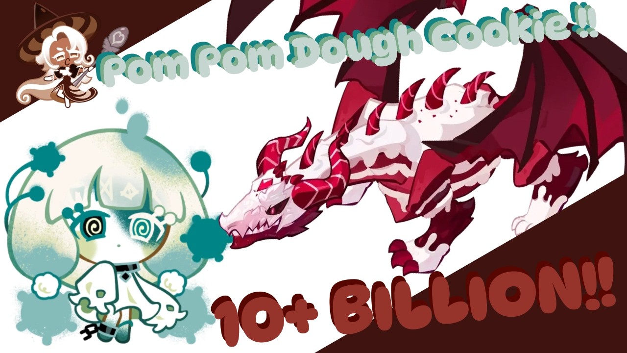 New Red Velvet Dragon Guild Battle team with Pom Pom Dough Cookie??? (10+ BILLION DMG)