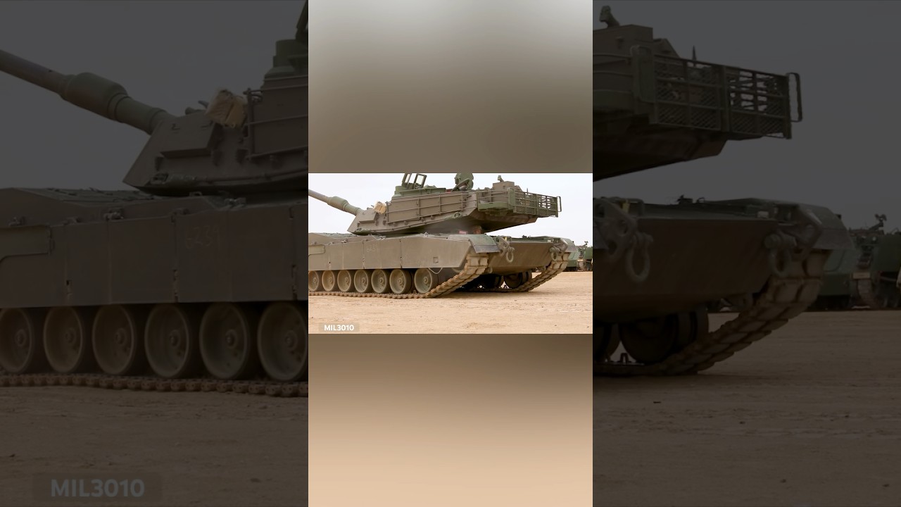 U.S. Army M1A2 Abrams tanks in the U.S. Central Command area.