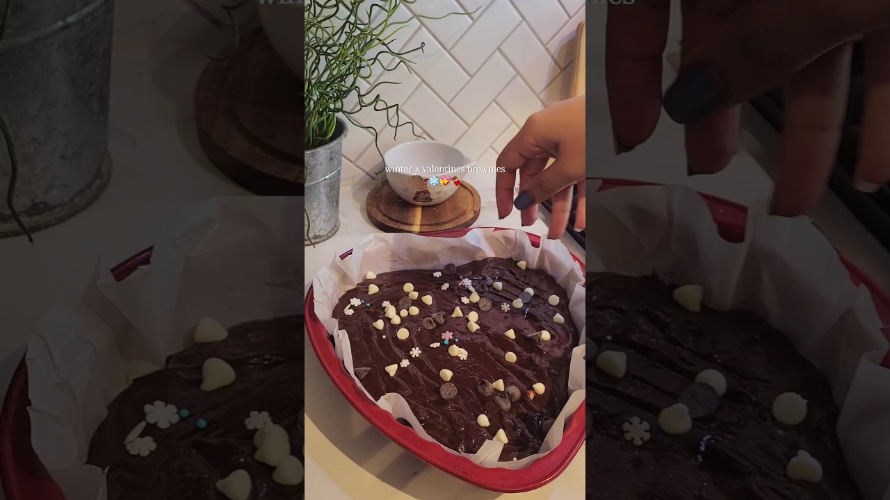 winter x valentines brownies 
