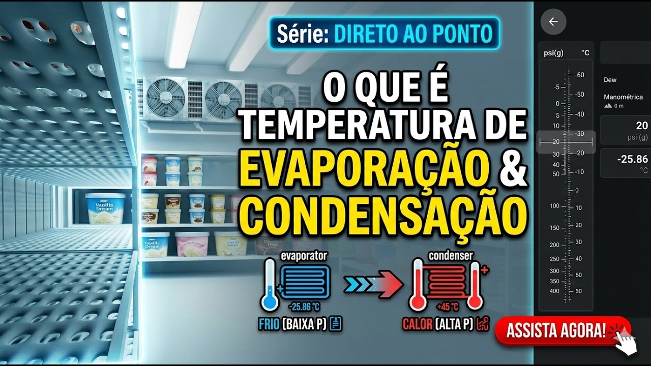 O que é Temperatura de Evaporação e Condensação na Refrigeração! (Direto ao Ponto)