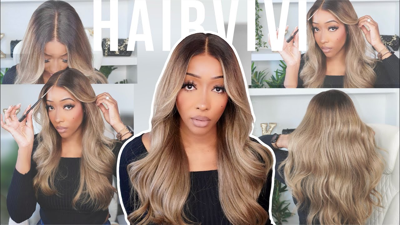 ✨Gorgeous Multi-Dimensional Highlights Wig | 100% Glueless Fake Scalp Install & Review | Hairvivi 