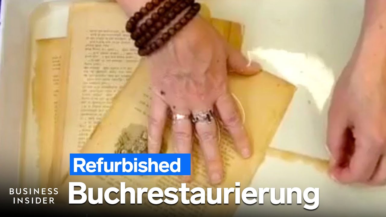 Restaurierung in Aktion: 100 Jahre alte Bücher neu belebt
