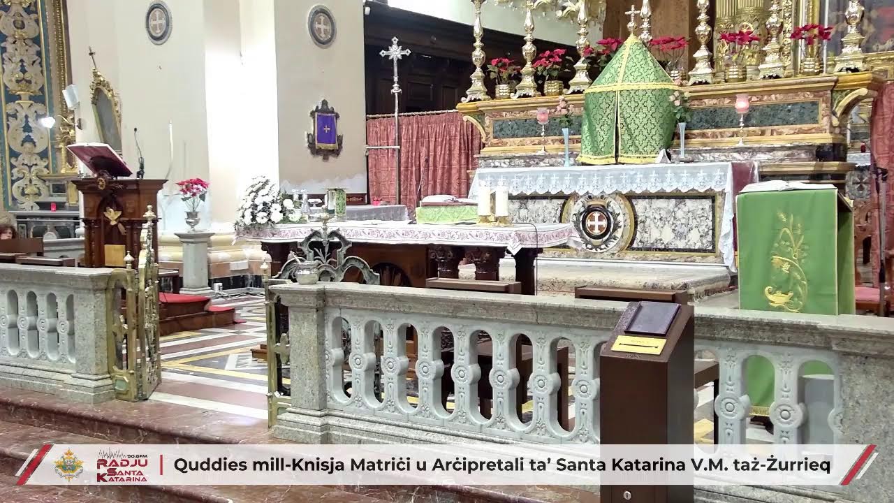 Quddiesa Live mill-Parroċċa ta’ Santa Katarina V.M. Żurrieq – 24 ta’ Jannar 2026