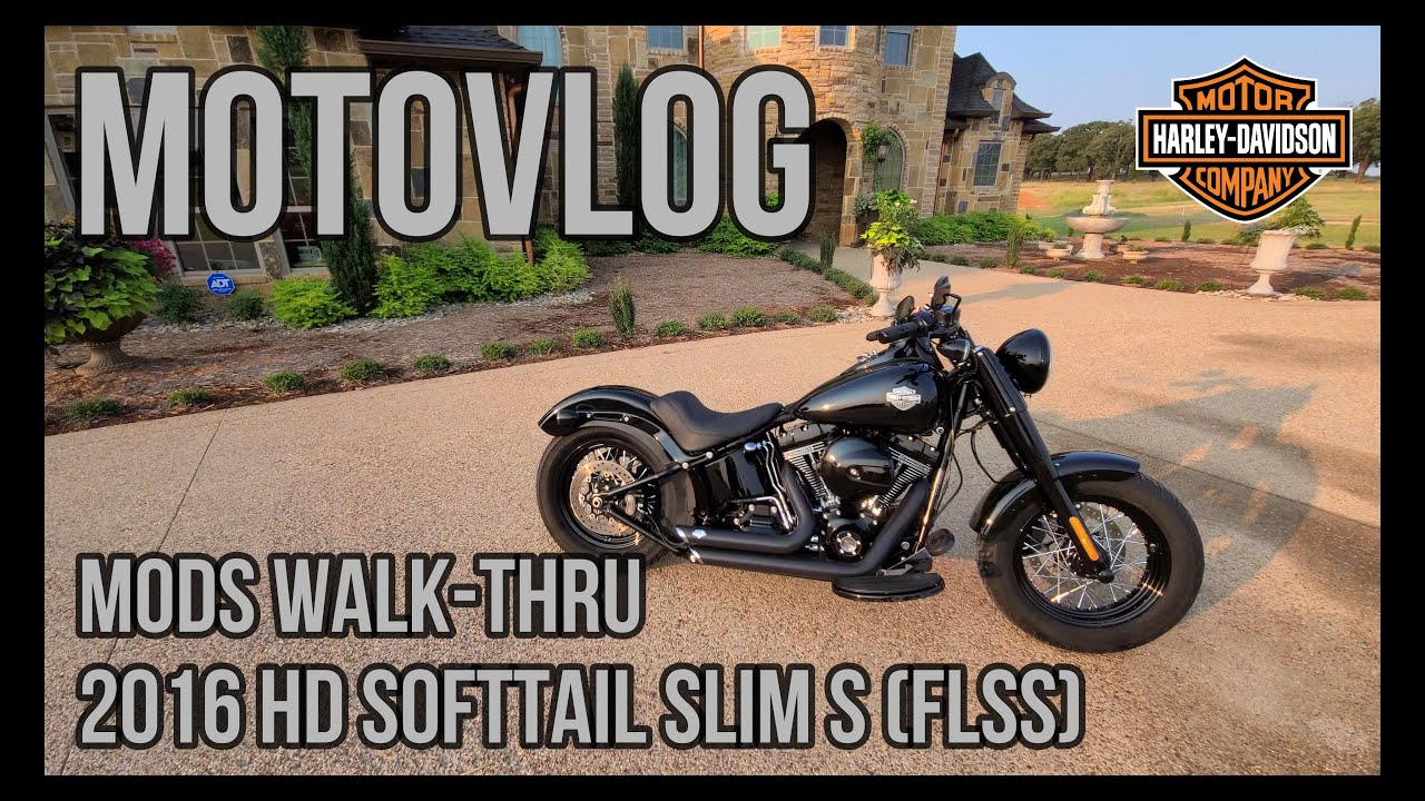 N0AGI - Walk-Thru of 2016 HD Softtail Slim S (FLSS) Mods - Vol 125