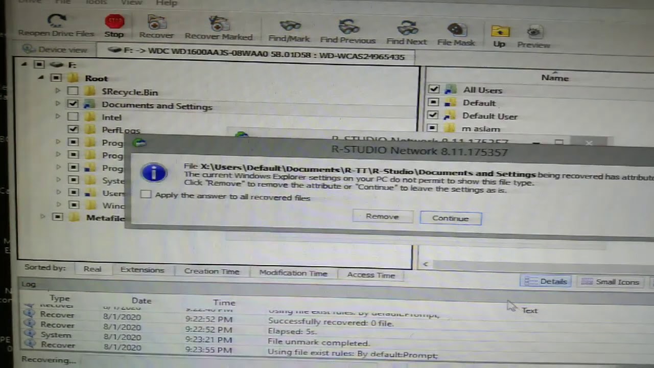 R studio data recovery software