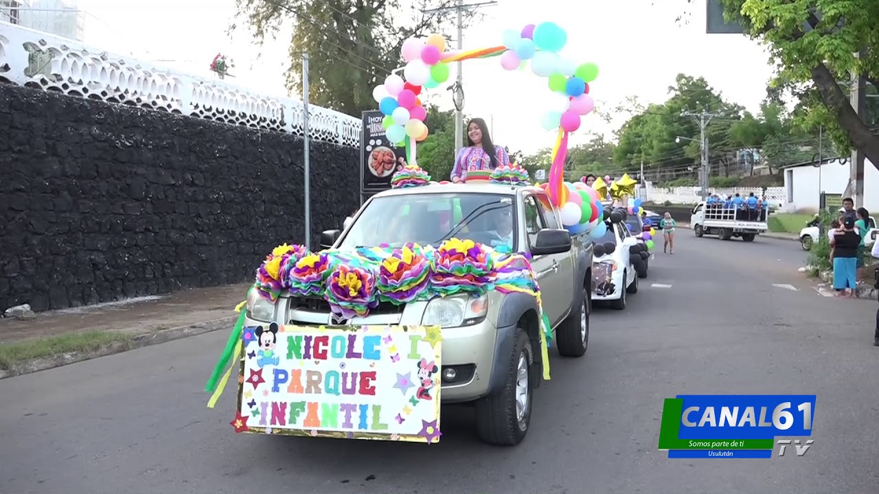 DESFILE DE CARROS ALEGORICOS ELECCION REINA DEL CARNAVAL DE USULUTAN 2017