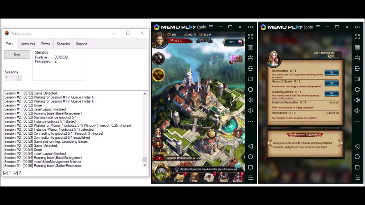 War and Order Bot & Cheats | WaoBot Demo
