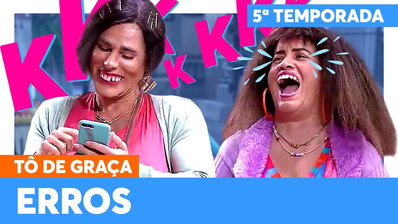 ERROS DE GRAVAÇÃO! Graça e Briti têm CRISE DE RISO! | 2ª semana | Tô De Graça