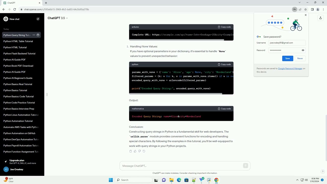 python build query string