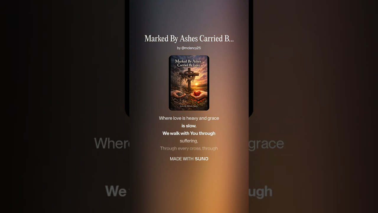 Marked By Ashes Carried By Love