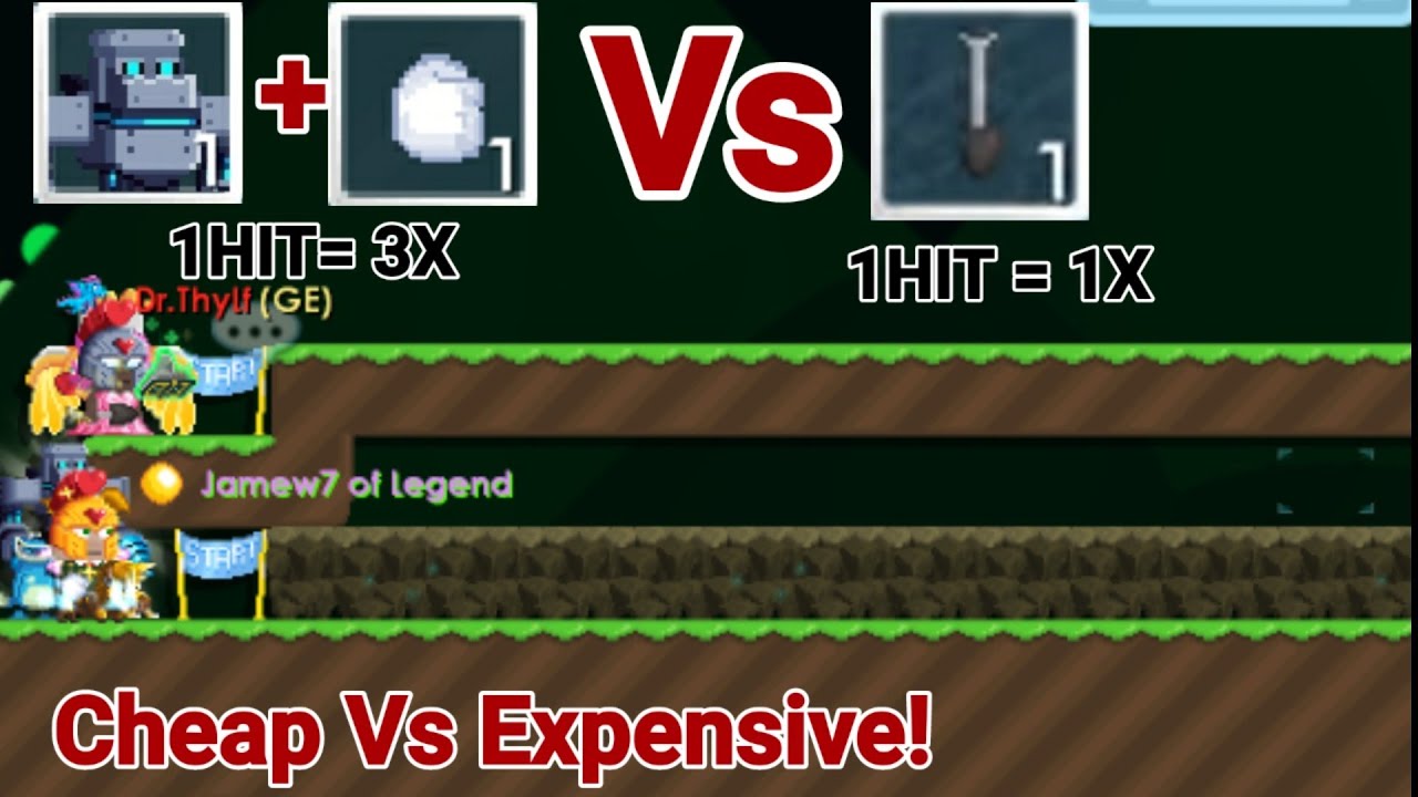 MINING MECH + RAYMAN FIST VS DIGGER SPADE! (WHICH ONE IS FASTER?) OMG!! - Growtopia