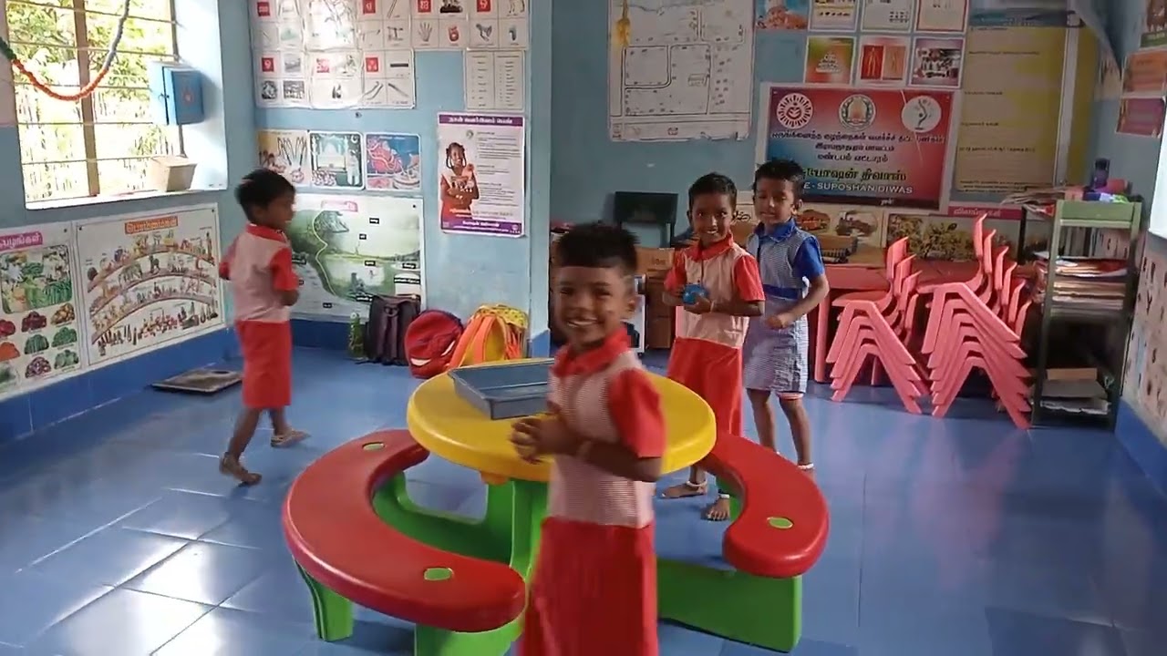 விளையாட்டின் மீது ஆர்வம் # Passion for sports # Anganwadi Chutties