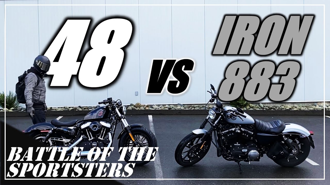 ОБЗОР SPORTSTER 48 и IRON 883 — XL1200X лучше, чем XL883N?