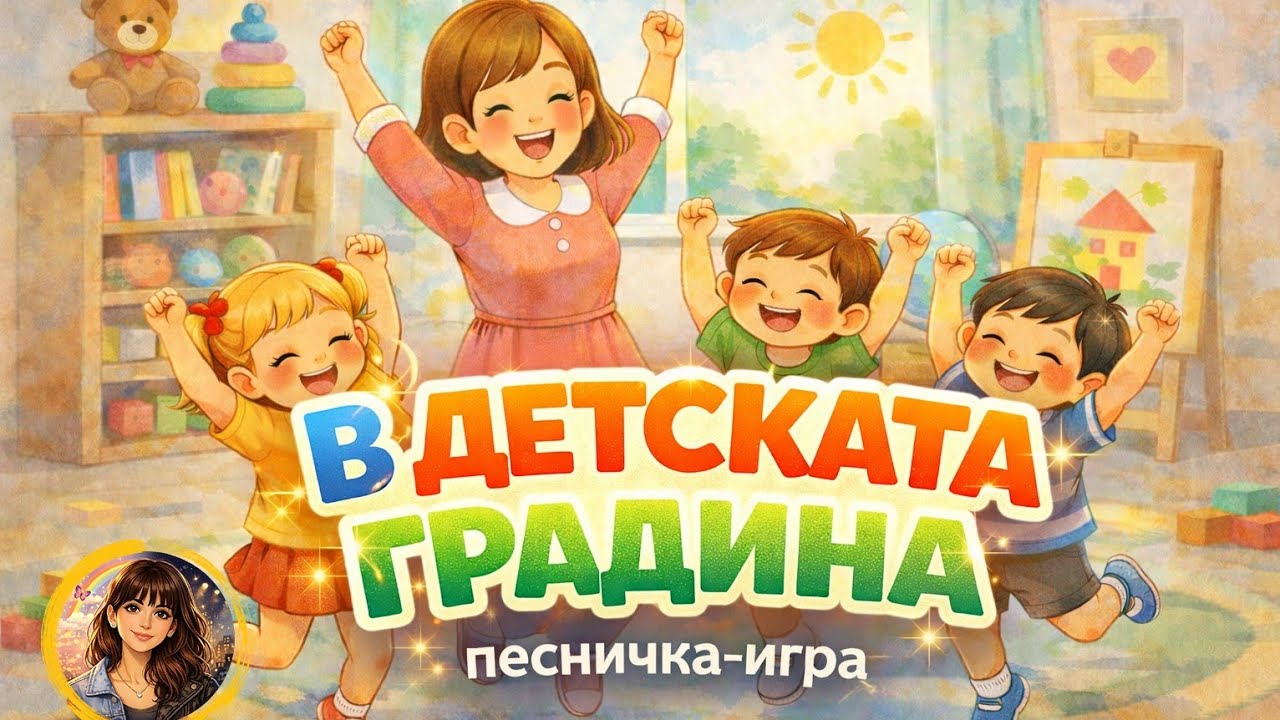 В детската градина | Детска песен-игра с движения | Песен за деца