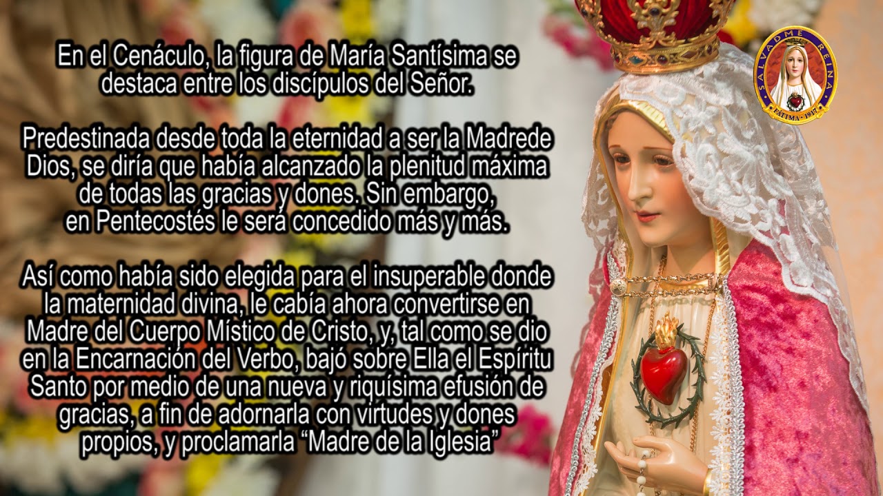 MEDITACIÓN DEL PRIMER SÁBADO   MAYO 2019