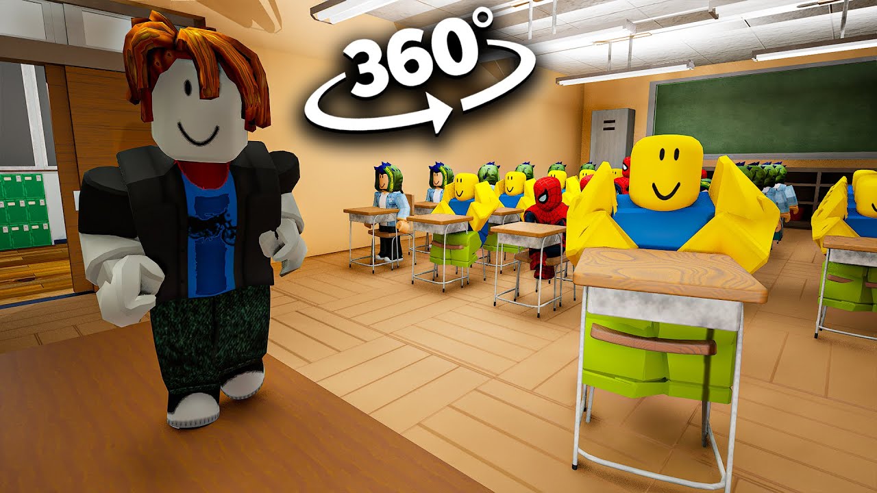 ROBLOX Characters Appear In YOUR School - 360&ordm;/VR (fanmade)