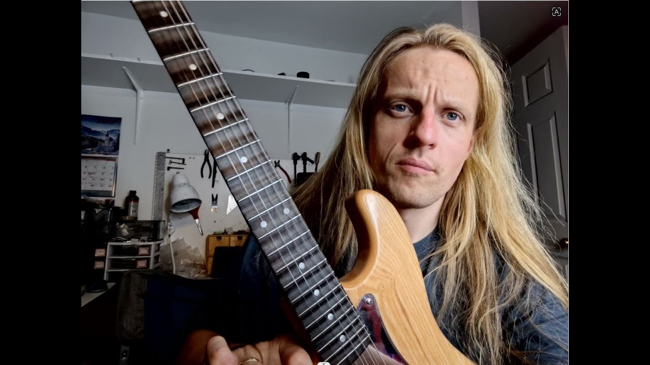 Leveling Stainless Steel Frets Guitar With Using Very Basic Tools!!!