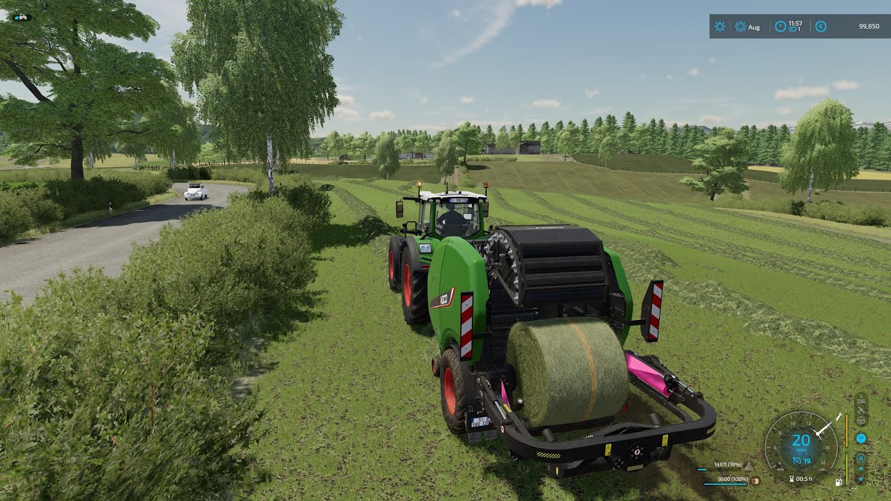 FS 22 TVTOF (Organic Farmer) * 2 * Alfalfa Hay Bales (Time-Lapse)