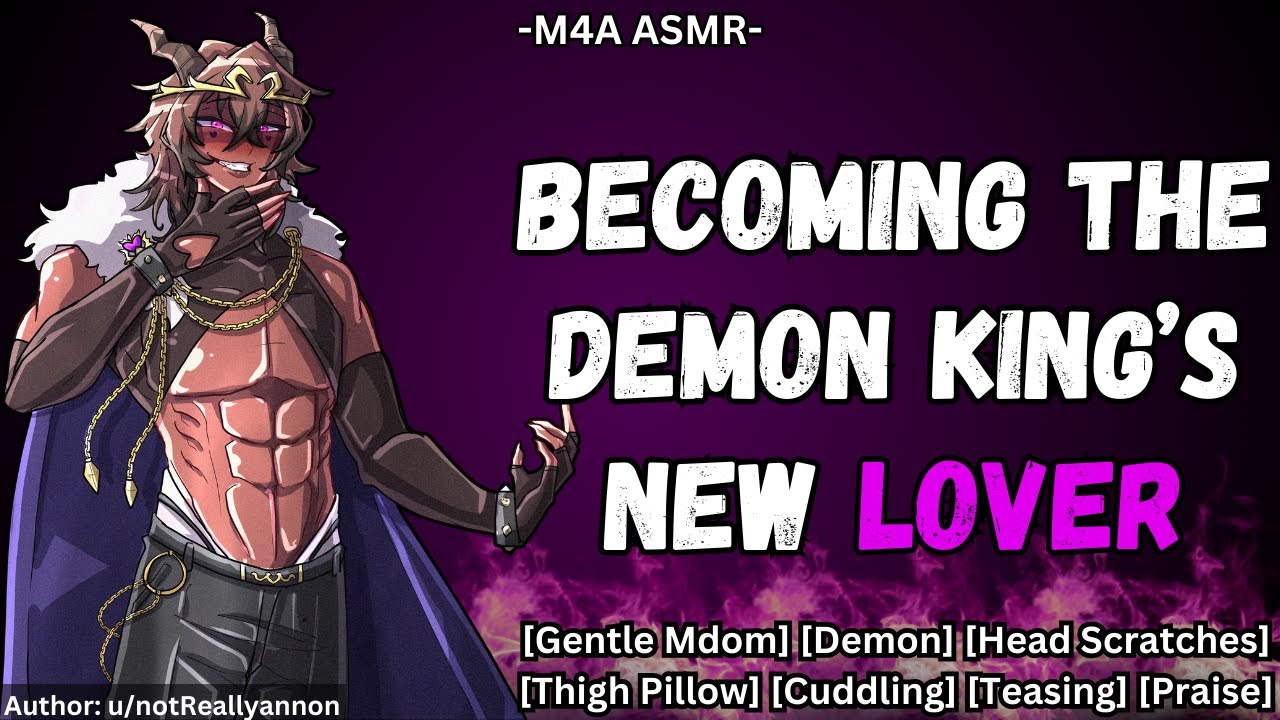 The Demon King Loves Teasing You [M4A] [Mdom] [Demon] [Head Scratches] [Cuddling] [Teasing] [Praise]