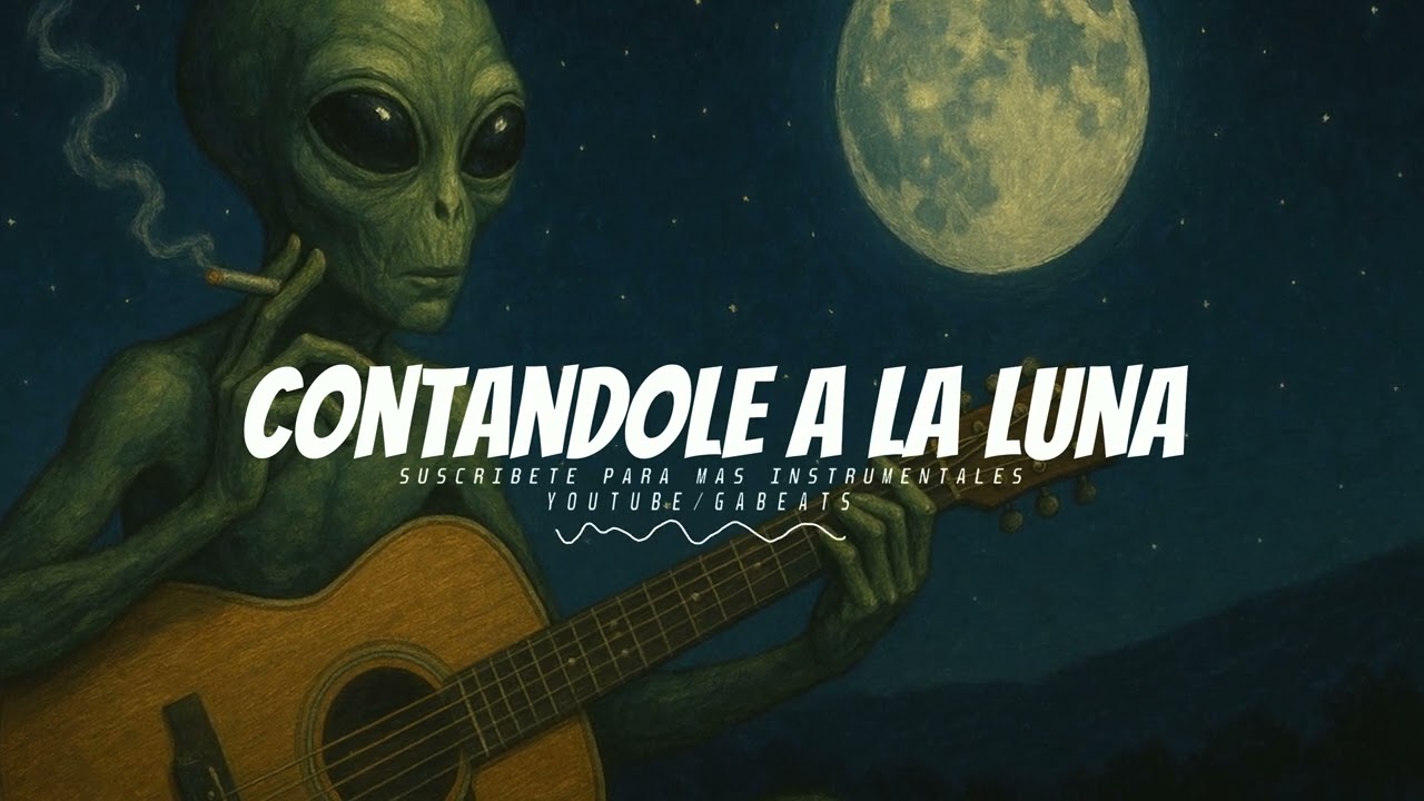 Base De Rap - Contandole A La Luna 🎸 Hip Hop Guitar Instrumental beat 2025🎙