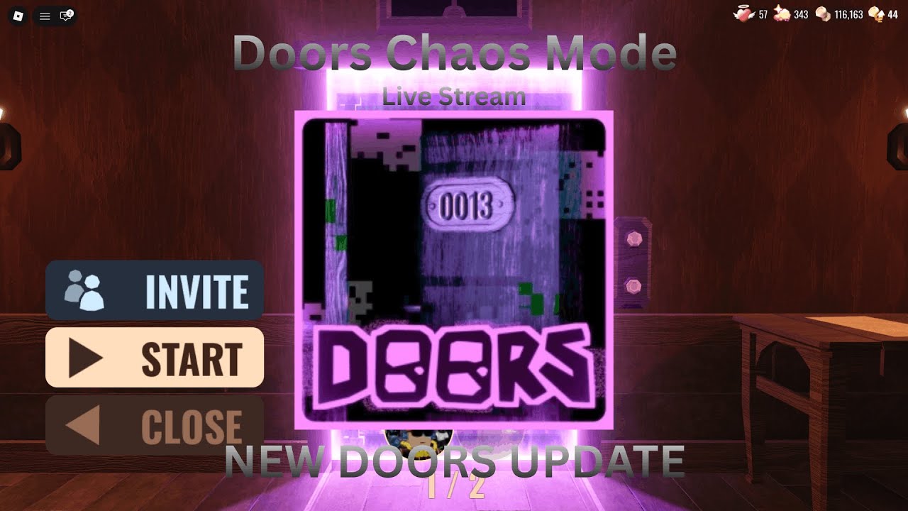 NEW DOORS UPDATE | Doors Chaos Mode Live Stream