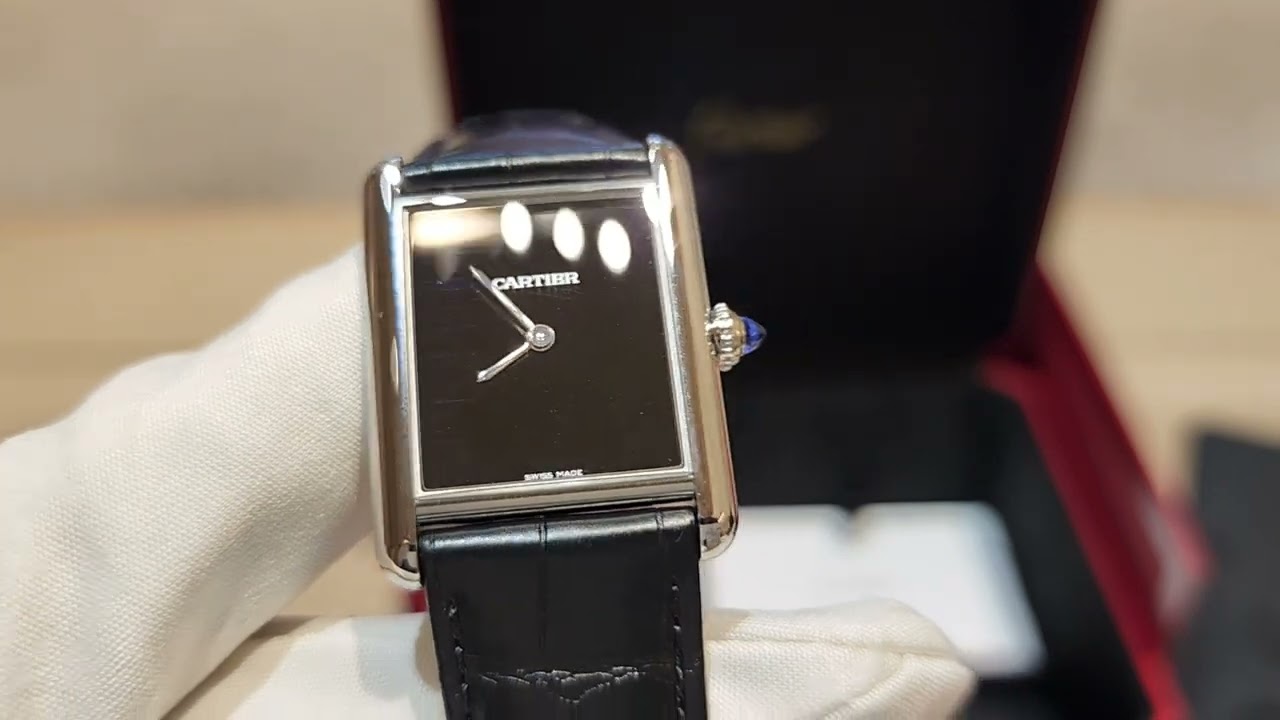 Cartier Tank Black Ref. WSTA0072 Unboxing and Overview NEW FORMAT