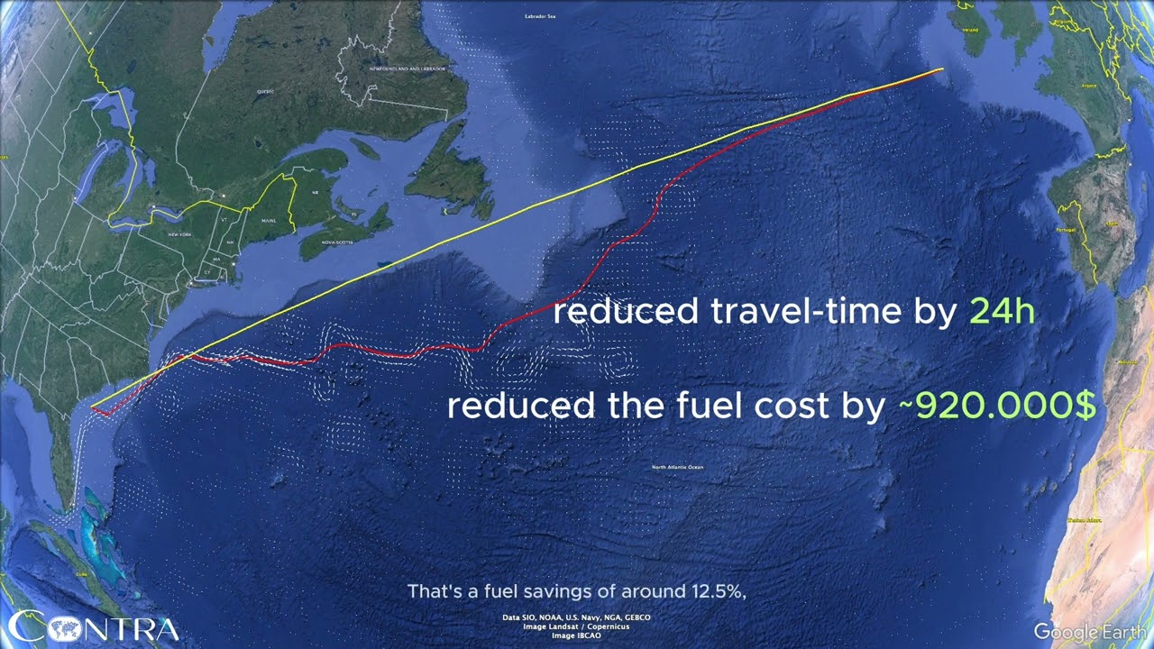 Sea Route Planning: AI-Driven Optimization with CONTRA