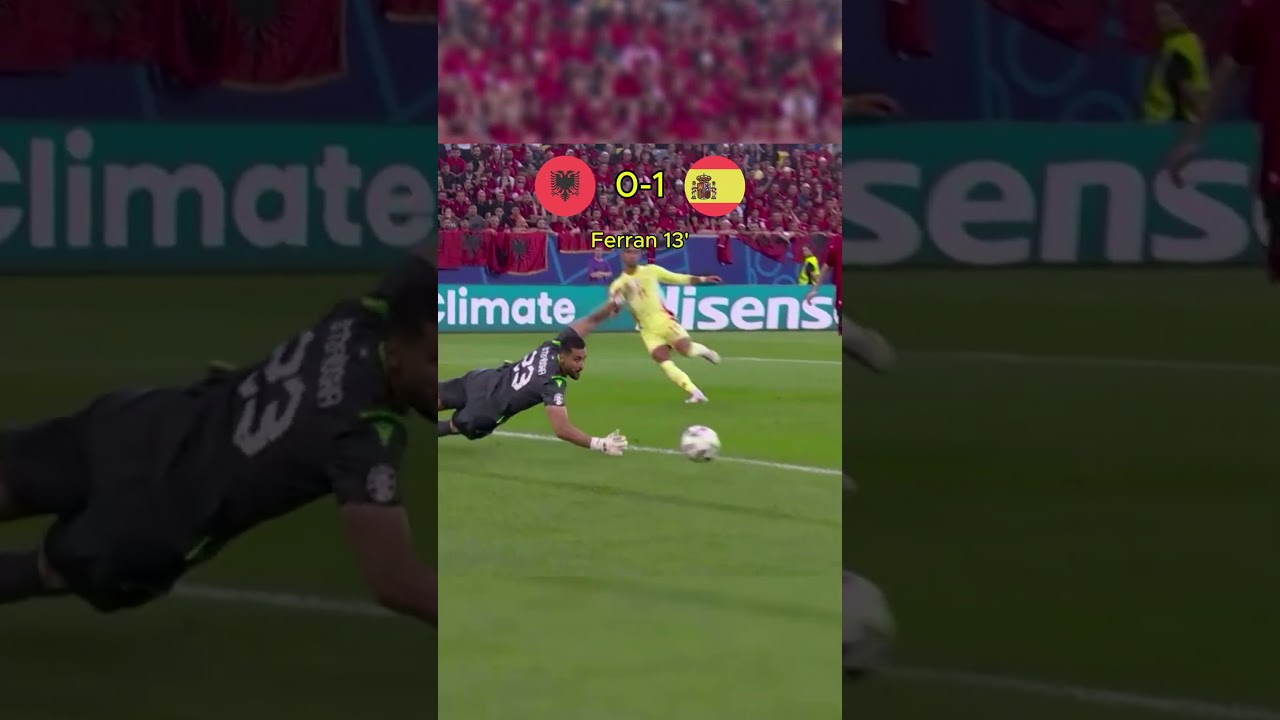 Spain Edge Albania 1-0! ⚽ Euro 2024 Highlights | #spain #albania #shorts