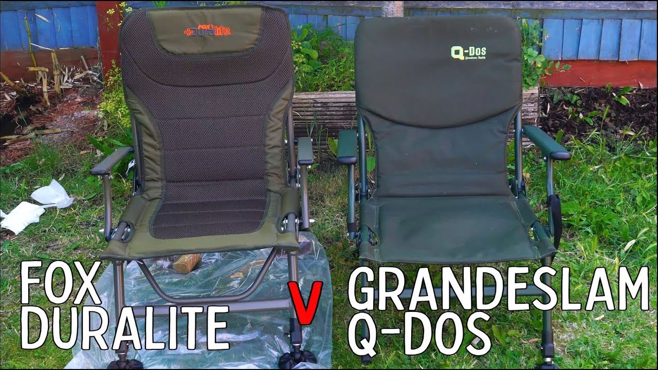 Fox Duralite v Grandeslam Q-Dos fishing chairs.