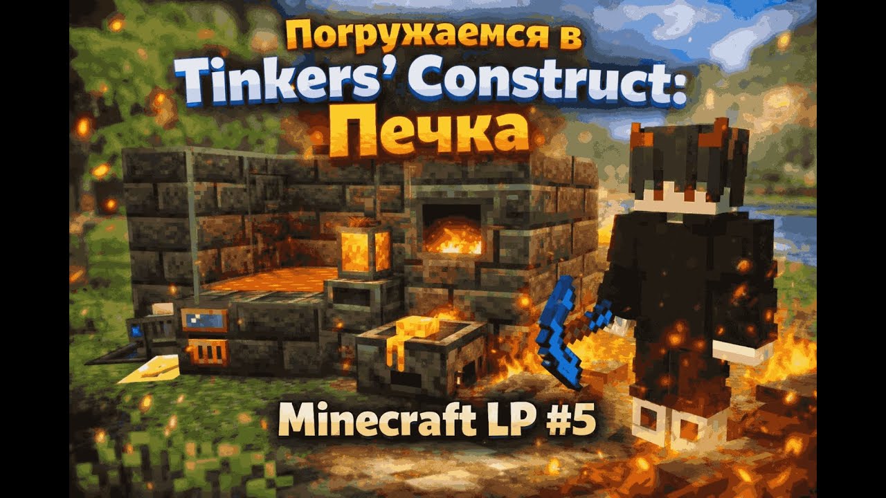 Погружаемся в Tinkers’ Construct: печка | Minecraft LP #5