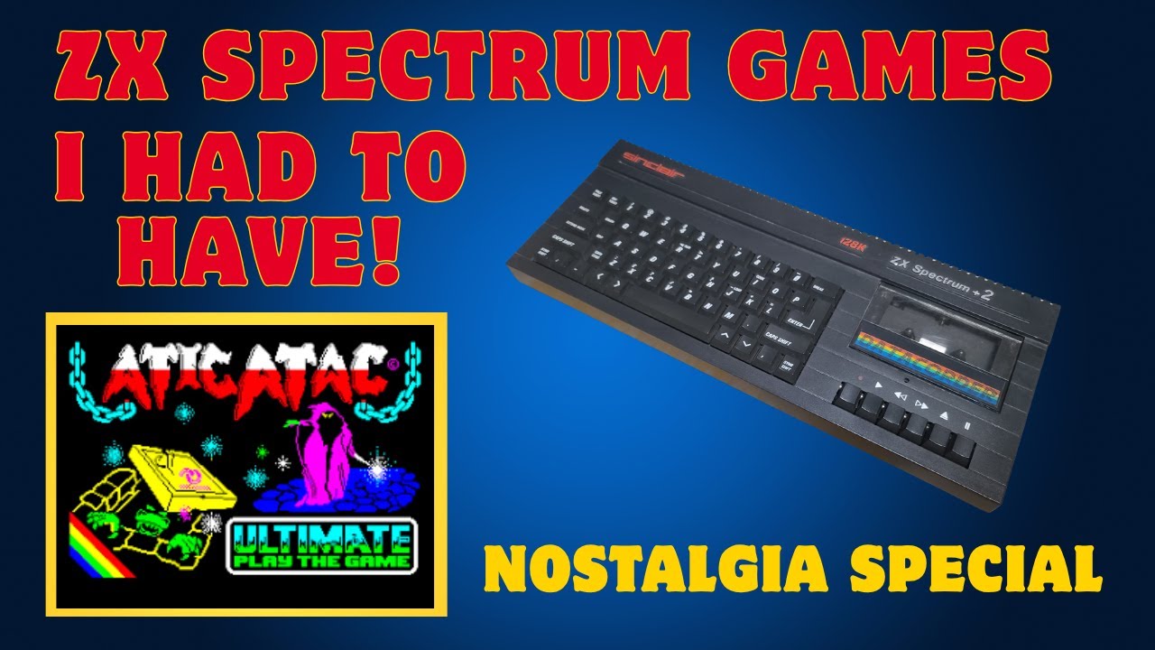 The Sinclair ZX Spectrum games I had to have in my collection. No commentary, just ❤️.