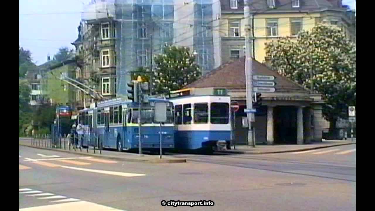 Tram Trolleybus Forchbahn Z&uuml;rich 1992