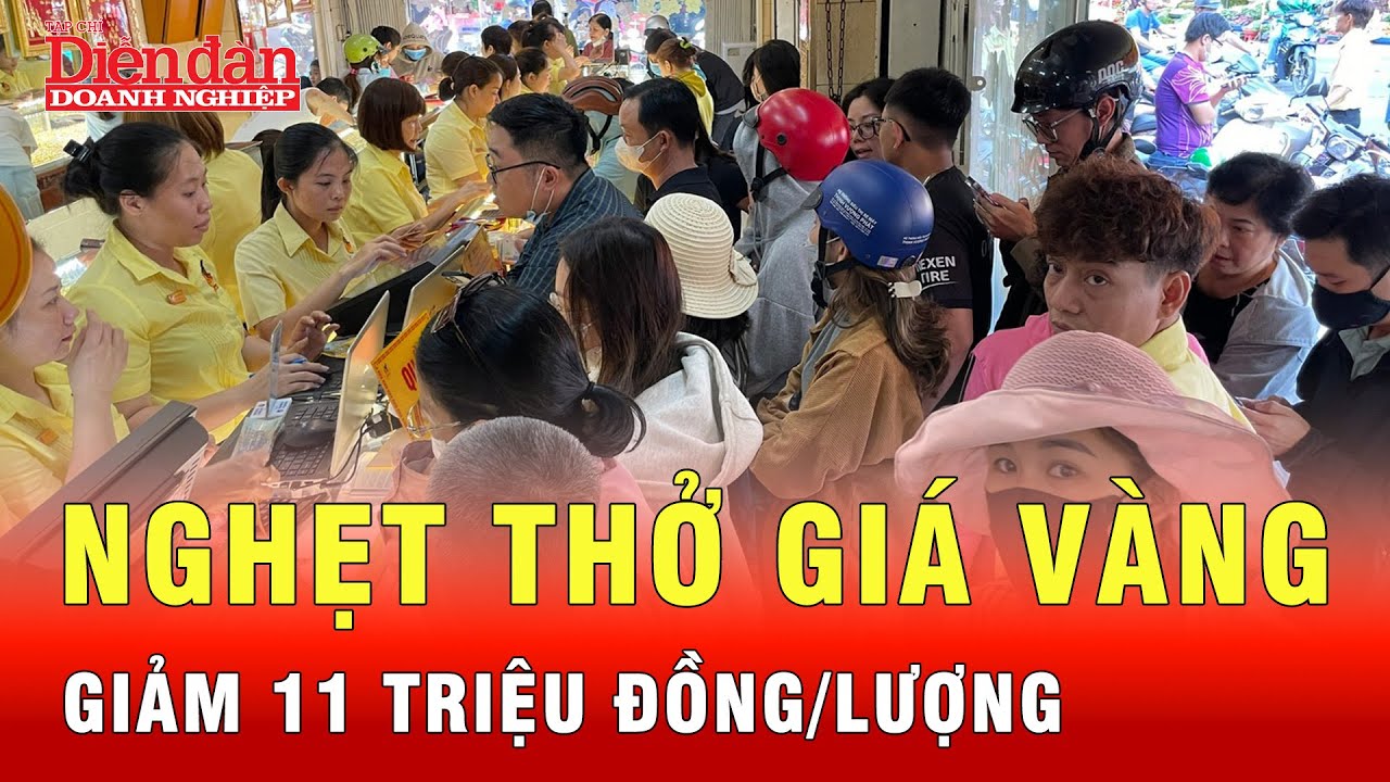 Giá vàng giảm 11 triệu đồng/lượng - Bóng đen bao trùm thị trường? | Tin tức 24h
