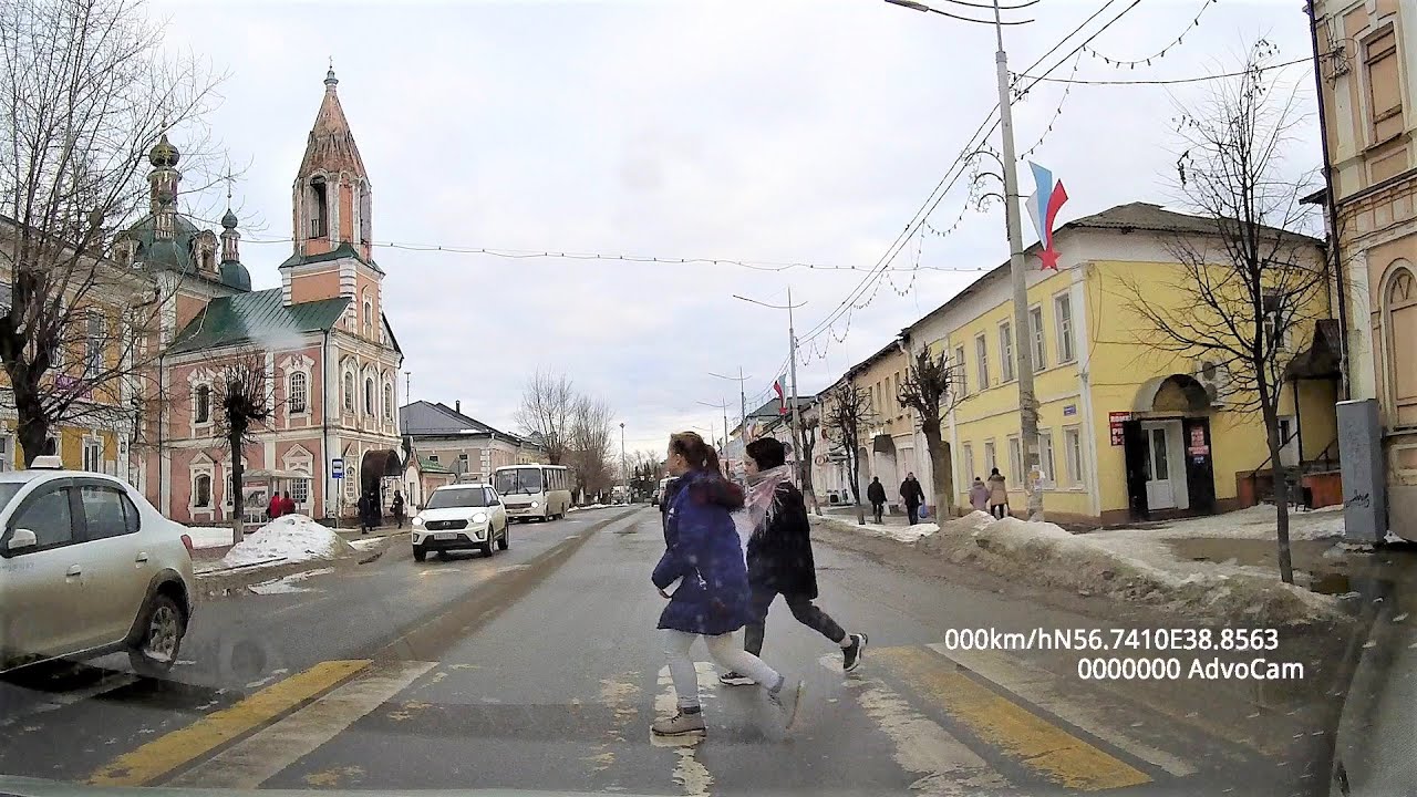 Переславль-Залесский | Едем по главной улице | Поездка на автомобиле по четырем городам