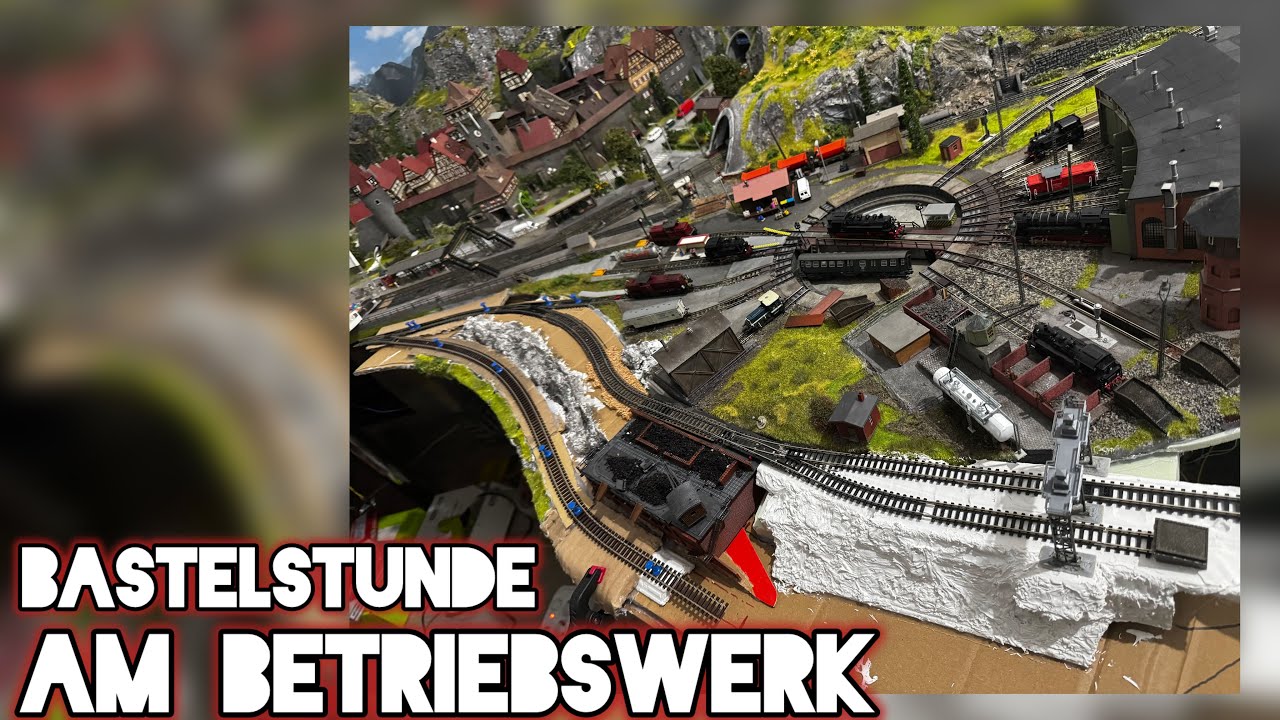 Neues vom Betriebswerk, Bastelstunde - es wird wieder gebaut (Freestyle Basteln) Spur-N 1:160