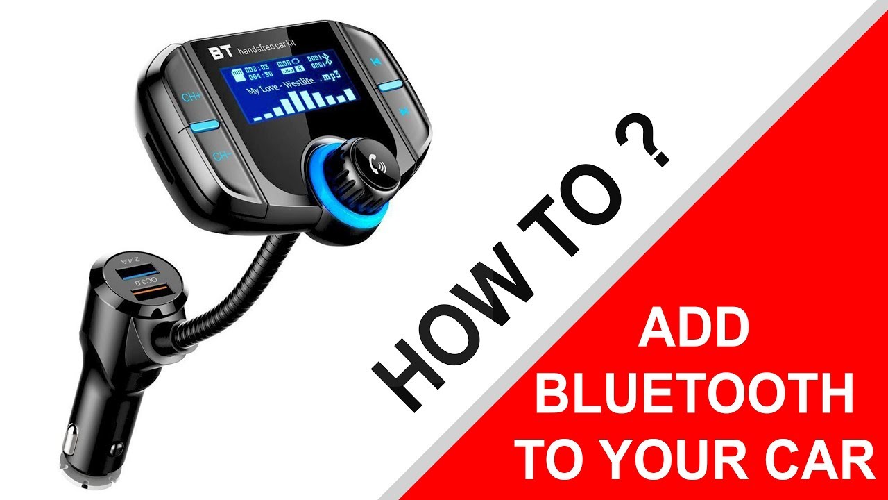 How to add Bluetooth to any car with FM Trasmitter?