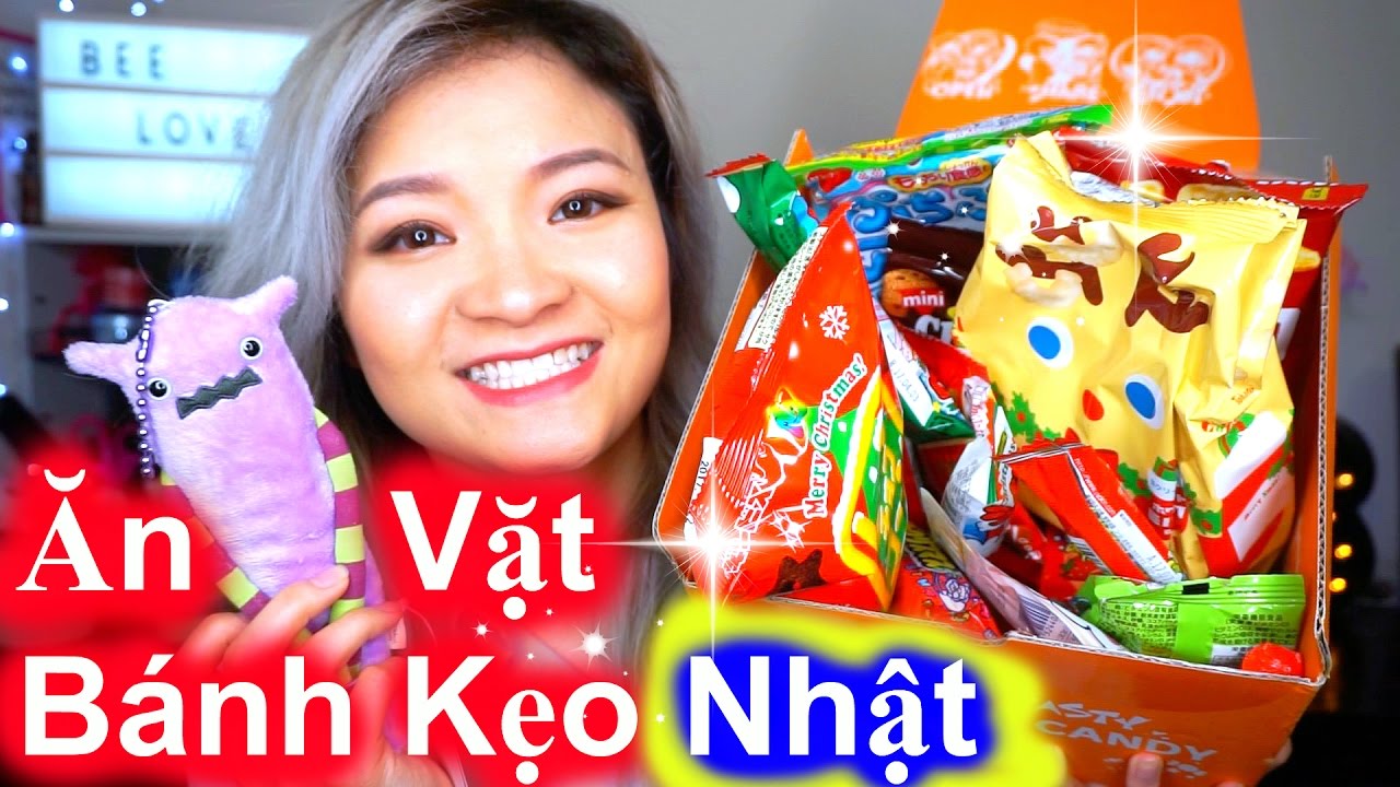Thử Ăn Vặt Bánh Kẹo Nhật TokyoTreat | Trying Japanese Snacks and Candy ♡ BeeSweetiee
