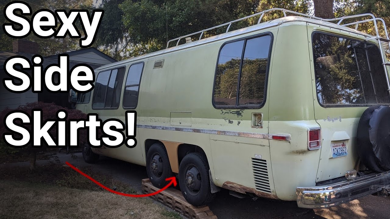 Building the Best Damn GMC Motorhome Ever E.11 - Wheel Skirts and Other Panel Work.