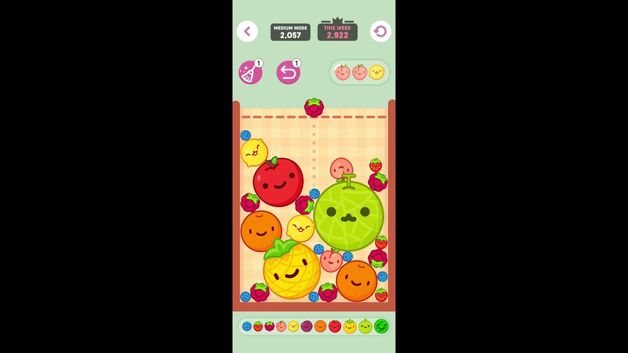 ASMR Fruit Merge 🍓🍉 Relaxing Live Gameplay | Satisfying Merging Sounds 1