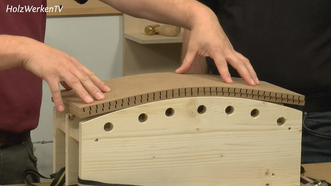 Formverleimung: Platten biegen mit der Kreissäge