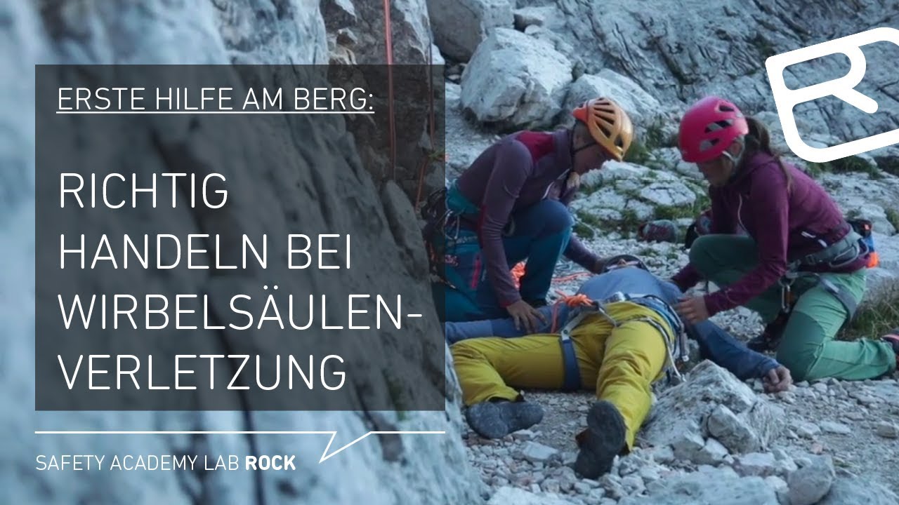 Wirbelsäulenverletzung beim Alpinklettern: Erste Hilfe am Berg – Tutorial (35/43) | LAB ROCK