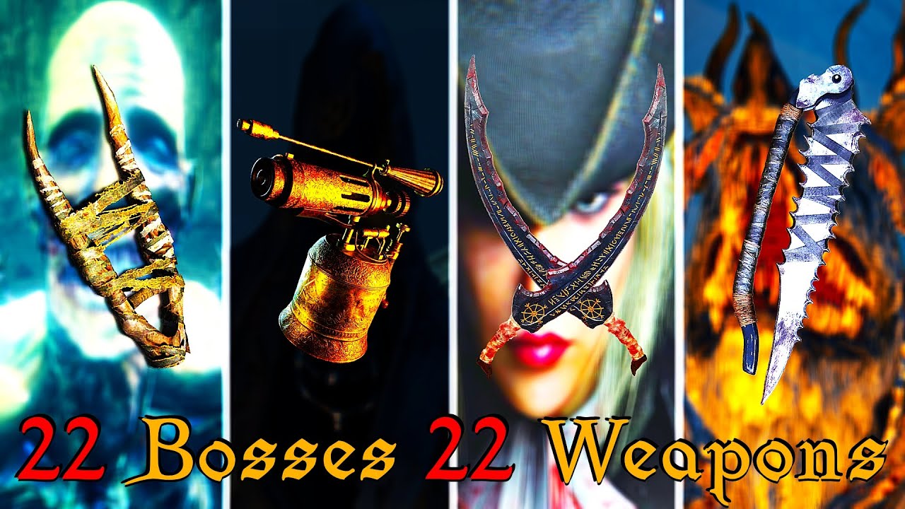 Bloodborne PS5 ► All Bosses With 22 Different Weapons NG+6 (NO DAMAGE)