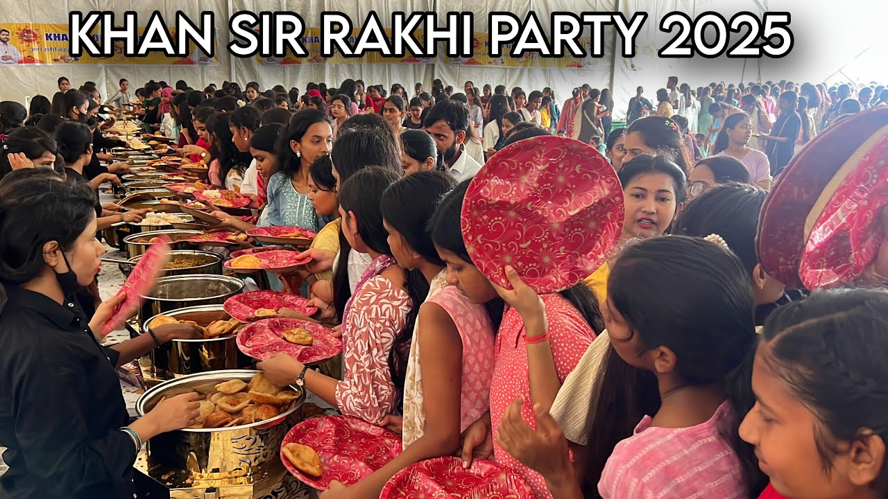 15 हज़ार लड़कियों के लिए KHAN SIR बनवाये 156 Item|ऐसा भंडारा किसी ने पहले नही देखा|Khan Sir Rakhi 2025
