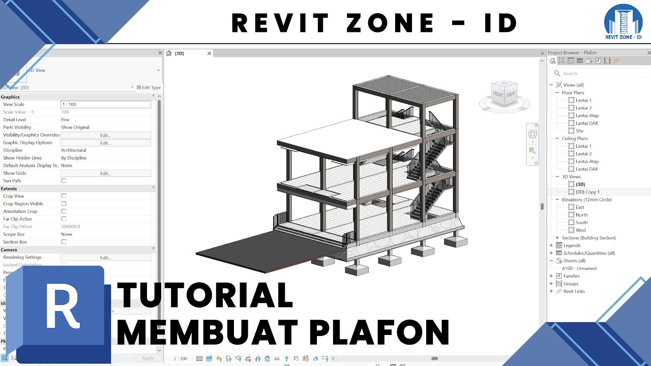 TUTORIAL MEMBUAT CEILING/PLAFON | STUDI CASE RUMAH 2 LANTAI