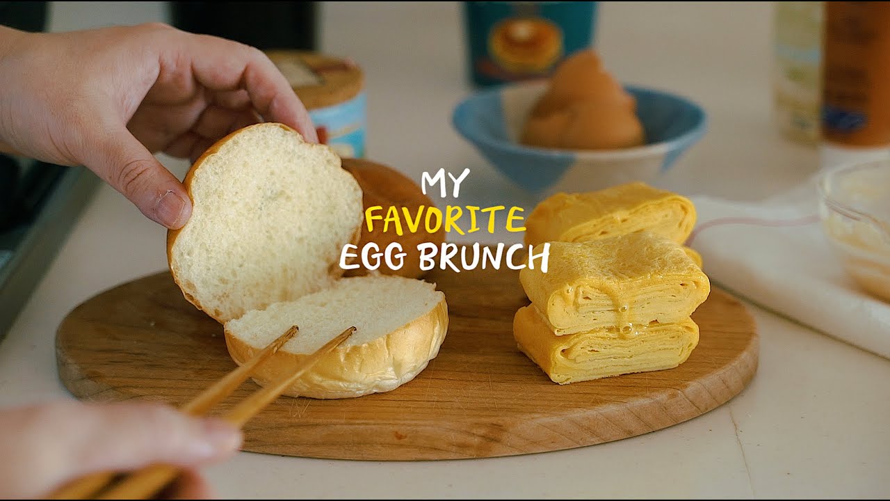 [SUB] 내가 좋아하는 계란 브런치 (계란말이빵, 터키쉬에그, 스크램블에그샌드위치) | My Favorite Egg Bruch