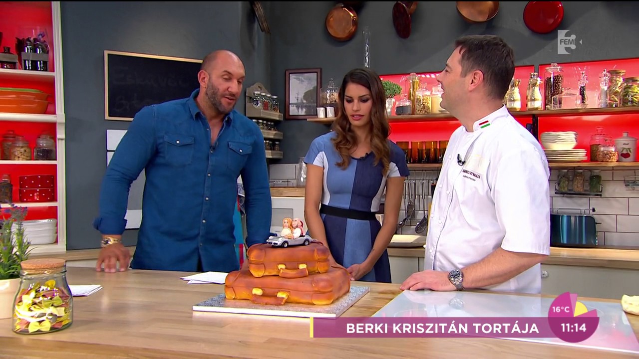 Ilyen lesz Berki Krisztiánék esküvői tortája! - tv2.hu/fem3cafe