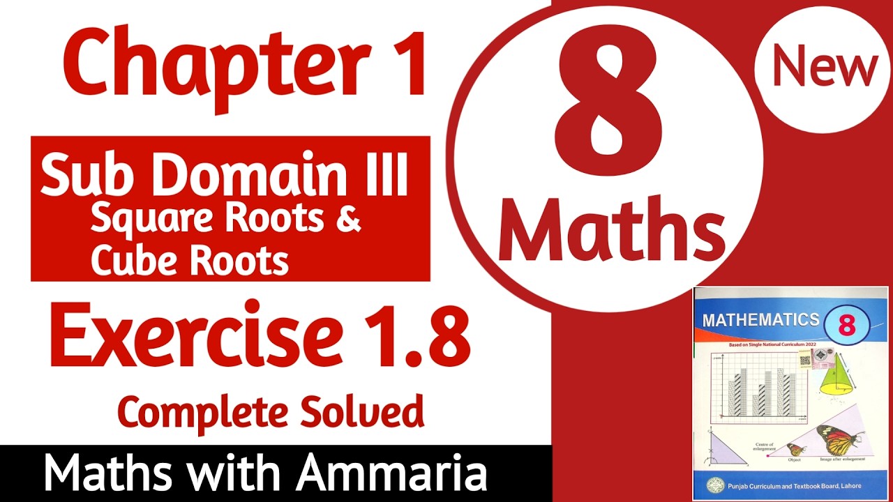 Class 8 Math Chapter 1 Exercise 1.8 complete solution | 8th Class Math Ex 1.8 complete | New Book